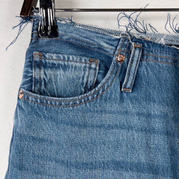 Express Jeans High Waisted Flare Distressed Boho Women's Size 4 Regular - Picture 3 of 7